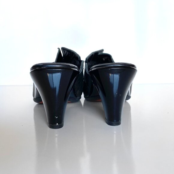 Helle Comfort Jemma 39 Slide Black Bootie Embossed Crocodile Jewel Heel US 8 - Picture 12 of 12